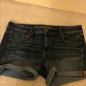 American eagle super stretch; midi shorts